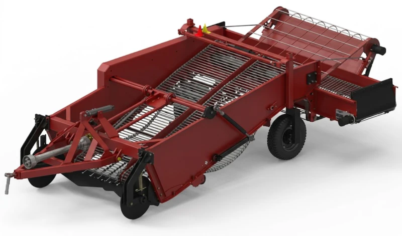 AWB Trailed Potato Digger – 2-row trailed chassis with higher speed and stability than mounted models