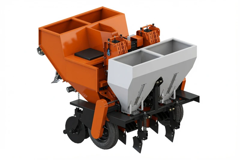 Automatic agricultural tractor potato planter equipment