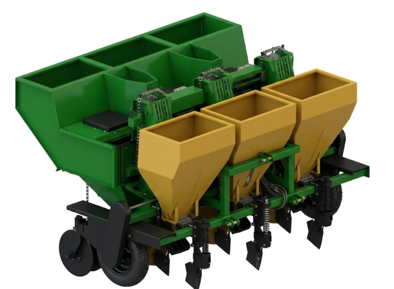 PANTHER 3-Row Potato Planter achieving 95-98 percent target plant population through precision cup-belt metering